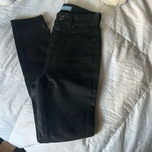 7 for all mankind bair vegan leather skinny jeans